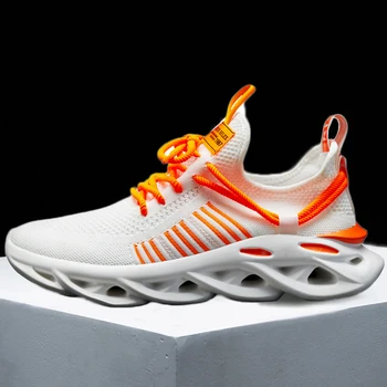 2020 pentru bărbați pantofi de funcționare de modă plus dimensiune pantofi sport alb portocaliu cuplu în aer liber, jogging adidas respirabil twist design de pantofi