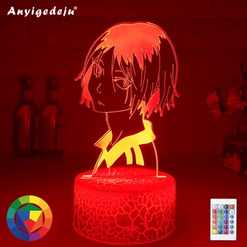 Haikyu!! Led Lumina de Noapte Anime Kozume Kenma Lampa pentru Decor Dormitor Veioza copii Copii Cadou de Ziua Haikyuu Kenma Lumini