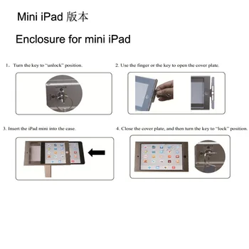 Pentru iPad masa de securitate chioșc sta anti-furt cabina de blocare suport desktop de afișare contor pentru mini aer 9.7/ 10.5 /10.2 pro
