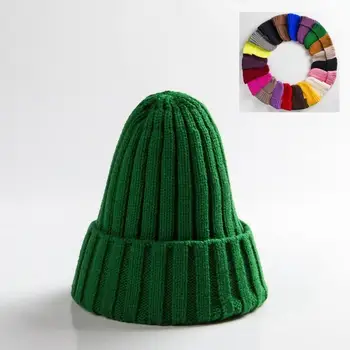 Palarie Unisex din Bumbac Amestecuri Solid Moale, Cald, Hip-Hop Tricotate Pălării de Bărbați de Iarnă Șepci de Femei Chelioși Căciuli pentru Fata cu Ridicata Шляпа