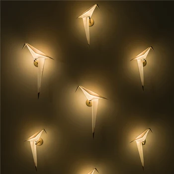 Aur lampă de perete pentru living Dormitor Hol Noptiera origami lumina acasă decoratiuni interioare Creative Hârtie Nordic lampă de Perete