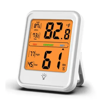 Digital Termometru Higrometru Interior, în aer liber Temperatură și Umiditate Metru C/F Ecran LCD Senzor Sonda Stație Meteo