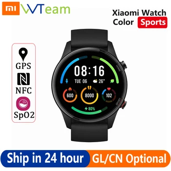 Xiaomi Mi Watch Sport de Culoare SpO2 GPS Tracker de Fitness Bluetooth 5.0 Monitor de Ritm Cardiac 1.39 Inch AMOLED Smartwatch Global