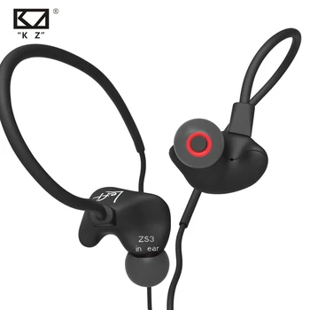 KZ ZS3 În Ureche Căști setul cu Cască Stereo Ear Hook Funcționare Sport Căști de Anulare a Zgomotului Căști Căști Cu Microfon