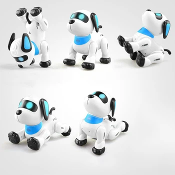 LENENG Control de la Distanță Câinele RC Robotic Stunt Catelus Voice Control Electronic Animale de companie de Dans Robot Programabil animale de Companie Jucării pentru Copii