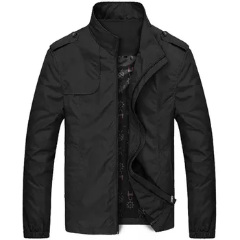 Jachete barbati 2019 Oameni Noi Solidă Sacou Casual de Înaltă Calitate de Primăvară Subțire Fermoar Jacheta Haina Homme Pentru bărbați Îmbrăcăminte de Afaceri 4XL