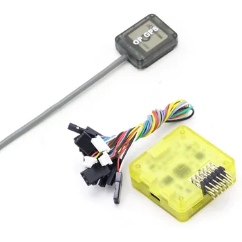 Openpilot CC3D EVO Zbor Controler Cu galben Caz + Ultra Mici Mini OP GPS Pentru QAV-R 220 QAV 180mm 210mm Quadcopter