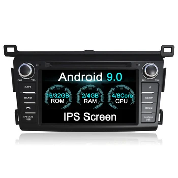 IPS 2 din Android 9.0 Car multimedia dvd player, Navigatie GPS Pentru Toyota RAV4 RAV 4 2013-2018 radio fm stereo volan BT