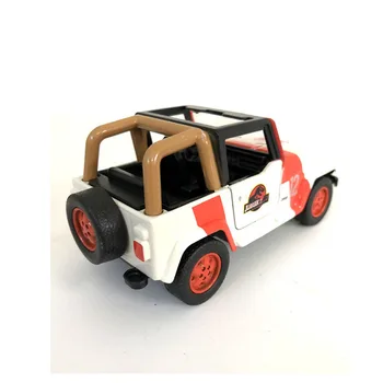 Scara 1/43 Aliaj Metal turnat sub presiune Jeep Jurassic Parcuri Auto SUV Model de Masina Jucării Pentru Copii, Copii, Cadouri de Colectie