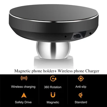 Nano Masina Suport de Telefon Incarcator Qi Wireless Charging Universal pentru IPhone X XS Max XR 8 10 pentru Samsung S9 Plus Nota 9 Mate Pro 20