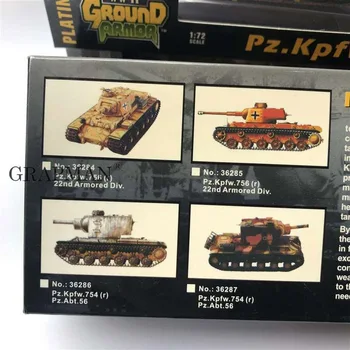 1/72 al doilea RĂZBOI mondial Germania Pz.Kpfw Grele Rezervor De Armata Germană Rezervor De Platină Colectie Modelul Asamblat Modelul Finit Easymodel Jucărie