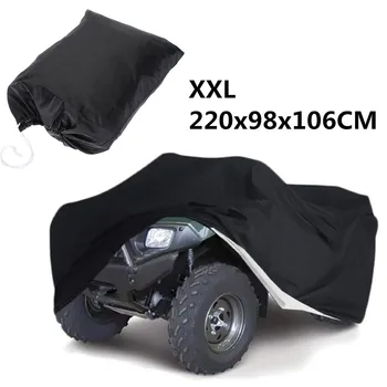 Dimensiuni L XXL XXXL Negru Universal Motocicleta Quad ATV ATC Capac Sac de Depozitare rezistent la apa