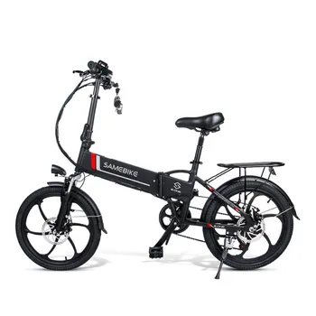 Samebike 20LVXD30 Portabil Pliere Biciclete Electrice De 20 Inch cu Anvelope 350W Motor ebike Max 35 km/h cu bicicleta e Pentru Adult-Negru/Alb