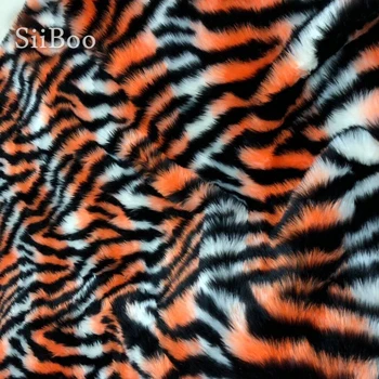 De lux 1cm timp blana de leopard, tigru piele faux blana tesatura pentru haina de iarna vesta cosplay stadiul de nou-născut fotografie 150*50cm SP5576