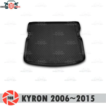 Portbagaj covoraș pentru Ssang Yong Kyron 2006~portbagaj podea covoare non alunecare poliuretan murdărie protectie interior portbagaj auto styling