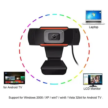HD 720P Webcam Calculator Mini PC WebCamera cu Microfon Rotativ Camere pentru transmisiunea Live Video de Asteptare Conferință de Munca