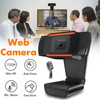 HD 720P Webcam Calculator Mini PC WebCamera cu Microfon Rotativ Camere pentru transmisiunea Live Video de Asteptare Conferință de Munca