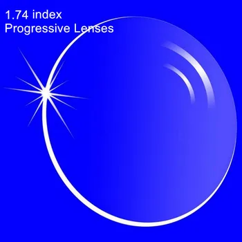 1.74 Index baza de Prescriptie medicala Lentile Progresive Formă Liberă Multi-Focal Lens fără linie pentru Miopie/Hipermetropie Interior Lentile Progresive