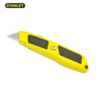 Stanley 10-779 Dynagrip cutit Retractabil corp metalic cu perna de cauciuc prindere fix lamă de cuțit de utilitate lungime 5-5/8