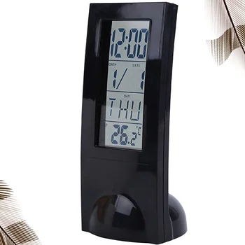 1 BUC Multifuncțional Ceas Electronic de Temperatură cu Ceas Digital, Calendar de Afișare Ceas cu Alarma pentru Desktop Acasă Fără Batte