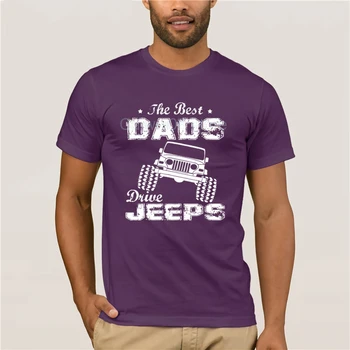 Tricouri Scurte moda barbati Top Cele mai Bune Tații Conduc Jeep-uri FathersDay Cadou Amuzant Papa Oamenii de Imprimare Maneca Scurta Tricou trend