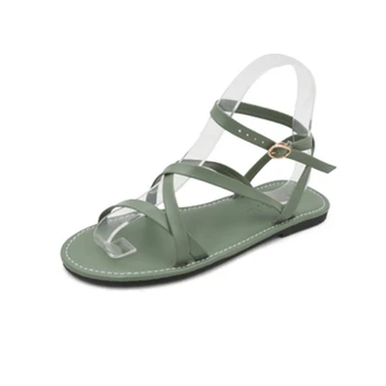Siddons 2020 New Sosire Pantofi Casual Femei Balerini Sandale De Curea Cataramă Femei Plajă De Vară Pantofi Pentru Femeie Sandale Romane