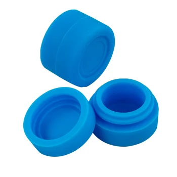 30 buc 3 ml Silicon Container de Depozitare cu Capac Mini Albastru Ceara Crema de Ulei Cutie de Etanșare Bună Portabil