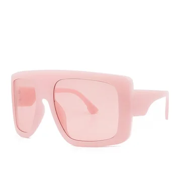 Celebritate Mare Scut Pătrat ochelari de Soare pentru Femei Brand Supradimensionate, Ochelari de Soare Vintage Bej Nuante Doamna Parbriz Oculos UV400