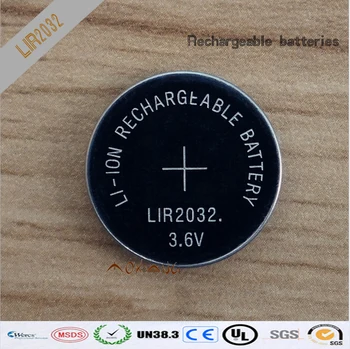 De înaltă calitate, 20buc/lot LIR2032 3.6 V Li-on baterie Reîncărcabilă Buton Baterie Monedă Poate Înlocui CR2032 pentru ceasuri