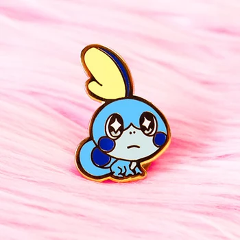 Kawaii Copilul Sobble Pokemon Pastelate Greu De Email Pin Animale Desene Animate Brosa Jocuri Video Fan Insigna De Colectie Accesorii