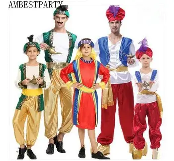 Fierbinte 2020 Arabe Orientul Mijlociu Îmbrăcăminte Cosplay Prinț Rege Costume pentru Adulti, Copii Carnaval de Halloween Rochie de Petrecere Consumabile AMPARTY