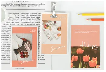 30pcs Culoare Portocaliu Tema Stil de Viață Card Ca Invitatie la Petrecere DIY Decorare Card Cadou Mesaj Carte Poștală