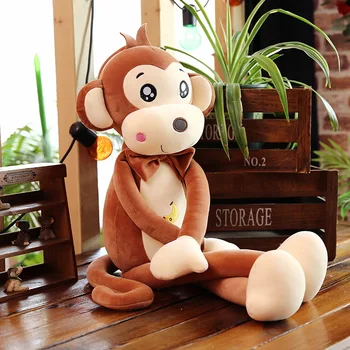 40-85CM 2019 nou soft de banane maimuță jucărie de pluș papusa perna pentru cadouri pentru copii