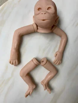 Bebe papusa Reborn kit maimuță urangutani realist DIY gol pictat copil nou-născut Maimuțe piese de papusa