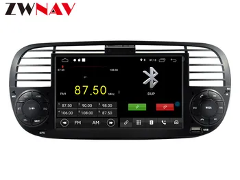 Quad core Android 9.0 DVD AUTO multimedia GPS Pentru FIAT 500 2007-Wifi Audio radio auto stereo audio auto gps unitatea de cap