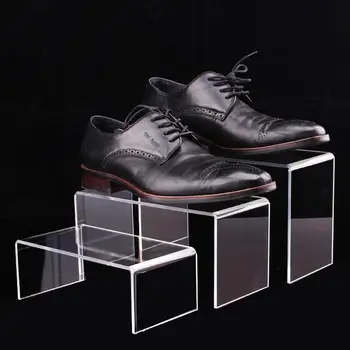 3pcs Acrilice Pantofi Cuier Display Pantofi Coloane Clar de Afișare cu Amănuntul Suport în Formă de U, Raft de Prezentare Rack pentru Jucarie Sac de Cosmetice