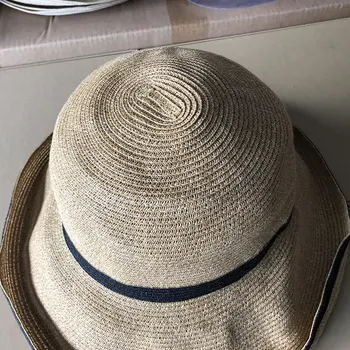 2020 femei pălărie de Paie, de primăvară și de vară pălărie , Elegant pălărie de soare ,Casual pescar pălărie ,gratuit bordurare feminin palaria , dom hat pentru femei