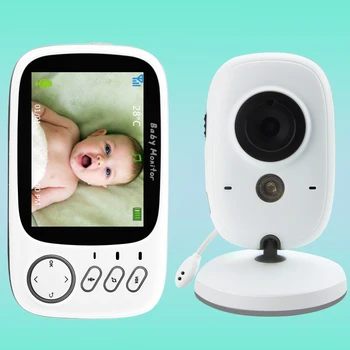 Video Wireless de Culoare Baby Monitor cu Audio Vorbim de Viziune de Noapte, Supraveghere de Securitate aparat de Fotografiat Afișare a Temperaturii