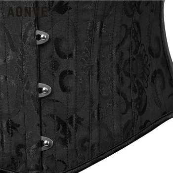 Aonve Oțel Dezosată Underbust Corset Femei Steampunk Korset Gotic Îmbrăcăminte Talie Slăbire Plus Dimensiune Corsete 3XL Scurta, Corsete