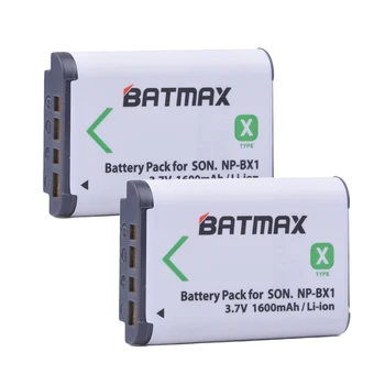 2 buc NP-BX1 NP BX1 Bateriei (1600mAh) pentru SONY DSC RX1 RX100 RX100iii M3 M2 RX1R WX300 HX300 HX400 HX50 HX60 GWP88 PJ240E