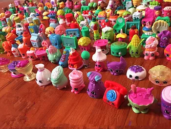 50Pcs/mult mai Multe Stiluri in Miniatura Cumpărături Fructe Păpuși, Figurine de Acțiune pentru Familie Copil Cadou de Crăciun Joc Jucării Amestecat Sezoane