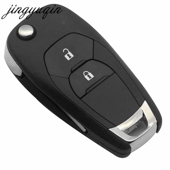 Jingyuqing Nou Flip-Pliere Telecomanda Cheie Auto Shell Fob Pentru Chevrolet Cruze, Malibu Chevrolet Butonul 2 Uncut Lama Cheie Caz de Înlocuire
