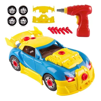 30Pcs Copii Diy Jucărie de Curse Burghiu Electric Demontare Mașină de Jucărie de Asamblare Dezasamblare Jucărie în Mâinile Copiilor-Pe Șurub Mașină de Puzz