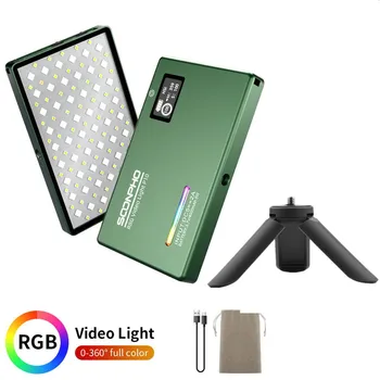 Soonpho 2500K-8500K CRI 95+ RGB LED-Lumina Camera Video Complet Color Lumina Bi-Color Panou luminos cu Mini Trepied