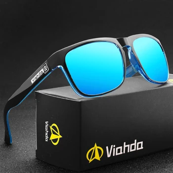 Viahda de Înaltă Calitate de Brand Designer de ochelari de Soare Polarizat de Conducere de Pescuit în aer liber Bărbați Pătrat Ochelari de Soare pentru Barbati