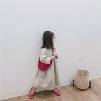 2-6 Ani Fete Dress-Coreean Liber Casual Copii-Rochii Pentru Fete Din Bumbac Cu Maneca Lunga Copii Haine Copii Rochie De Primavara-Toamna 2019