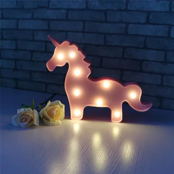 Perete Led Copil Unicorn Forma Șir De Lumini Led Iluminat Bradul De Crăciun Lumini De Decor Acasă, Petrecere, Vacanta Lumina De Noapte Lampa