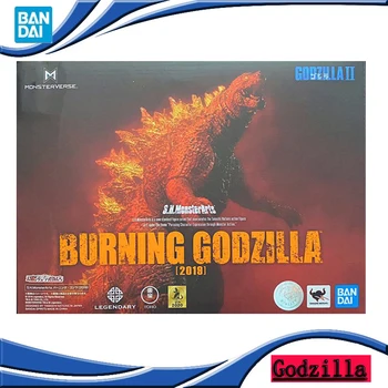 Original BANDAI Film Godzilla 2 SHM S. H. Monstru Arte ARDERE Godzilla 2019 Versiune de Acțiune Figura Model de Colectare de Jucării pentru Copii Cadouri