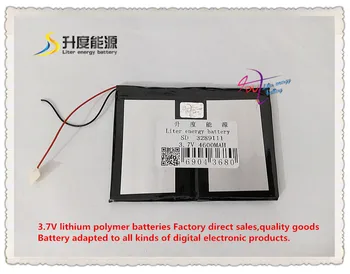 3.7 V 4600mAH 3289111 Polimer litiu-ion / Li-ion baterie pentru tableta pc, telefon mobil PUTERE BANCA