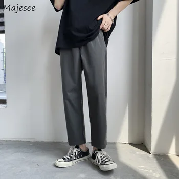 Pantaloni Barbati Casual de Toamna Direct Gâfâi Simplu Solidă Plus Dimensiune 2XL Slim BF Harajuku Mens All-meci coreea de Modă Streetwear Retro